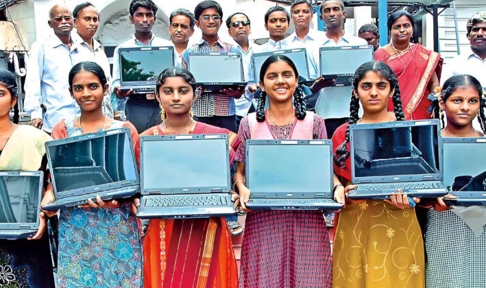 Tamil Nadu offers free laptops to 1 million college students.