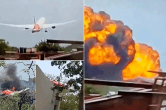 Air India Plane with 242 Onboard Crashes 5 Minutes After Takeoff in Ahmedabad