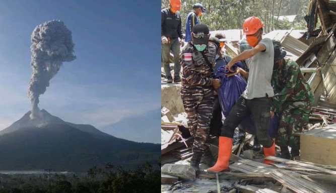 Historical eruptions of Mount Lewotobi Laki-Laki