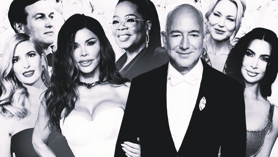 High-profile celebrity guests arriving for Bezos and Sanchez’s wedding