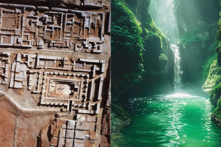 "Evidence of Saraswati riverbed near ancient Indian settlement"